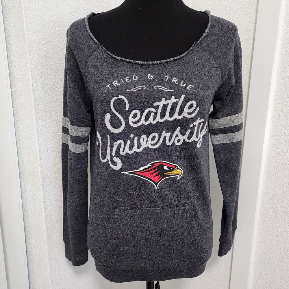 Fall Rush Seattle University Charcoal Grey Redhawk Sweatshirt